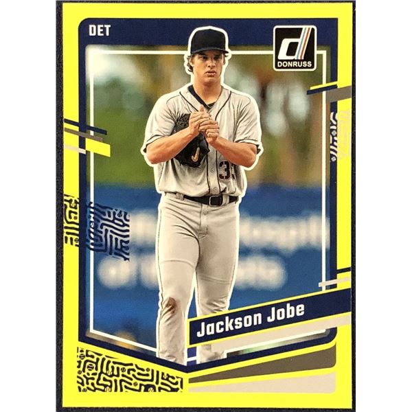 2023 DONRUSS YELLOW FLASH JACKSON JOBE ROOKIE CARD