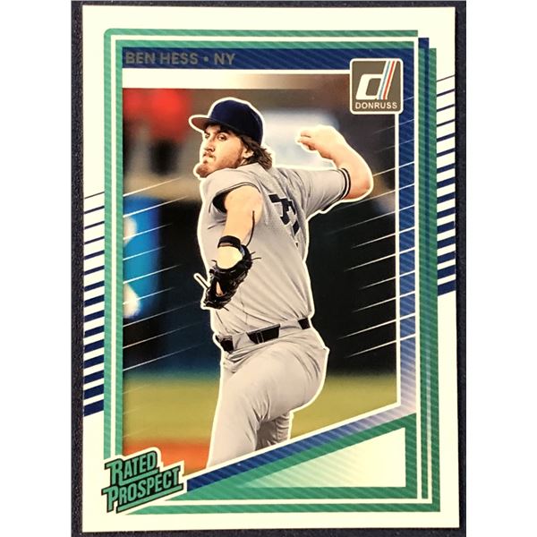 2025 DONRUSS BASEBALL BEN HESS ROOKIE CARD