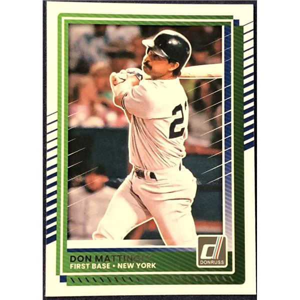 2025 DONRUSS BASEBALL DON MATTINGLY