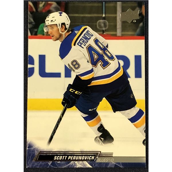2022-23 UPPER DECK SCOTT PERUNOVICH ROOKIE CARD