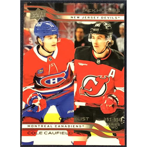 2025-26 UPPER DECK NHL HOCKEY COLE CAUFIELD