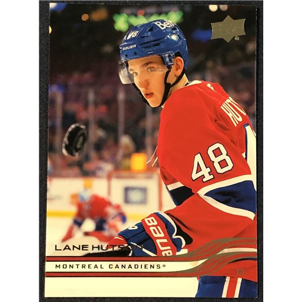 2025-26 UPPER DECK NHL HOCKEY LANE HUTSON ROOKIE CARD