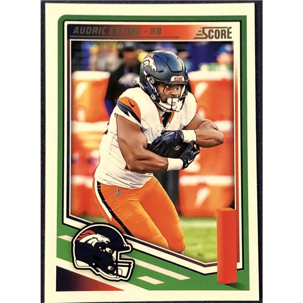 2025 SCORE NFL FOOTBALL AUDRIC ESTIME ROOKIE CARD
