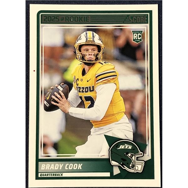 2025 SCORE NFL FOOTBALL BRADY COOK ROOKIE CARD