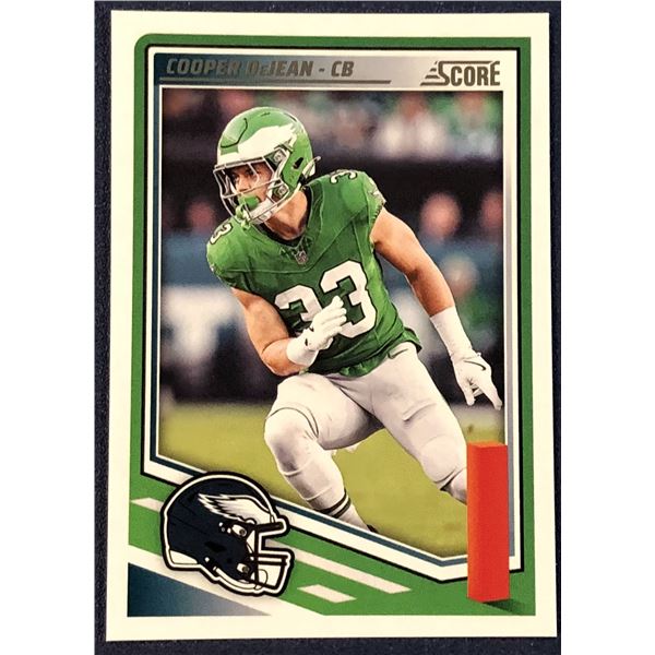 2025 SCORE NFL FOOTBALL COOPER DeJEAN ROOKIE CARD
