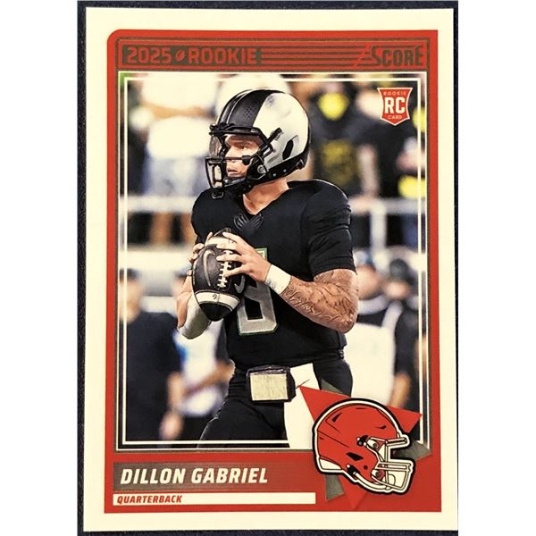 2025 SCORE NFL FOOTBALL DILLON GABRIEL ROOKIE CARD