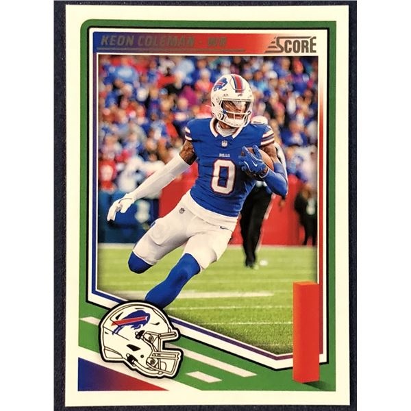 2025 SCORE NFL FOOTBALL KEON COLEMAN ROOKIE CARD