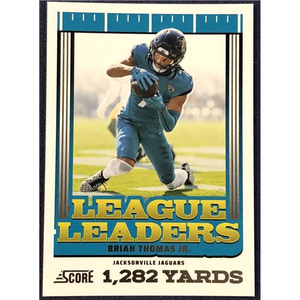 2025 SCORE NFL FOOTBALL LEAGUE LEADER BRIAN THOMAS JR.