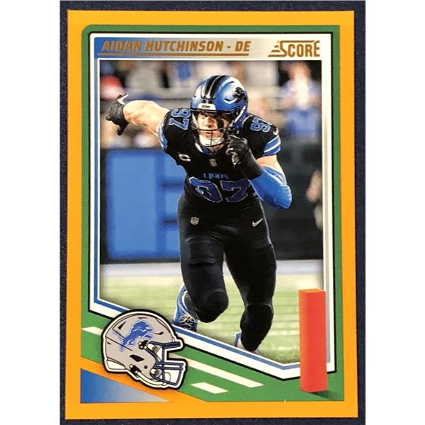 2025 SCORE NFL FOOTBALL ORANGE VARIATION AIDAN HUTCHINSON