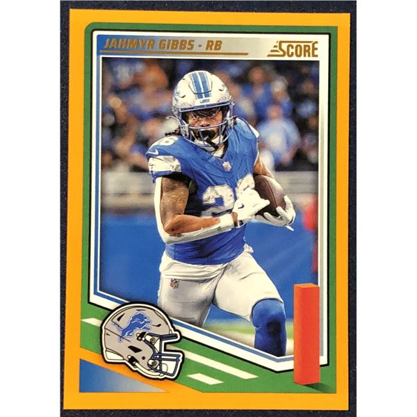 2025 SCORE NFL FOOTBALL ORANGE VARIATION JAHMYR GIBBS