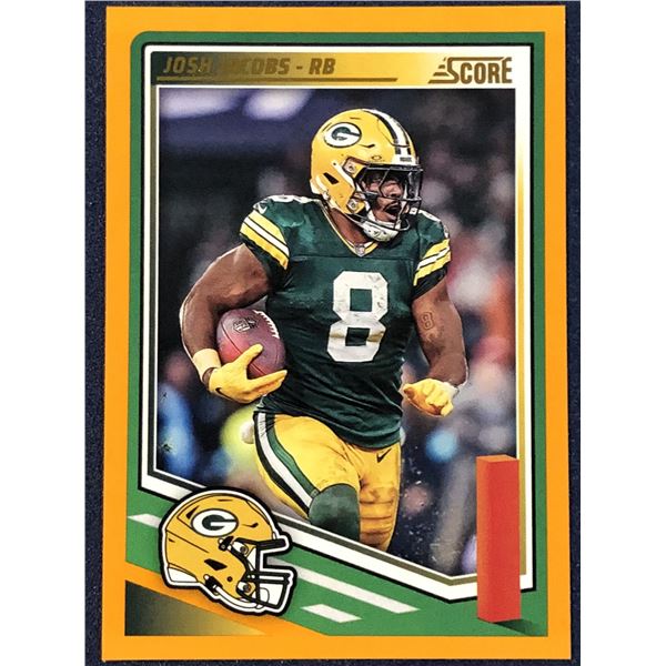 2025 SCORE NFL FOOTBALL ORANGE VARIATION JOSH JACOBS