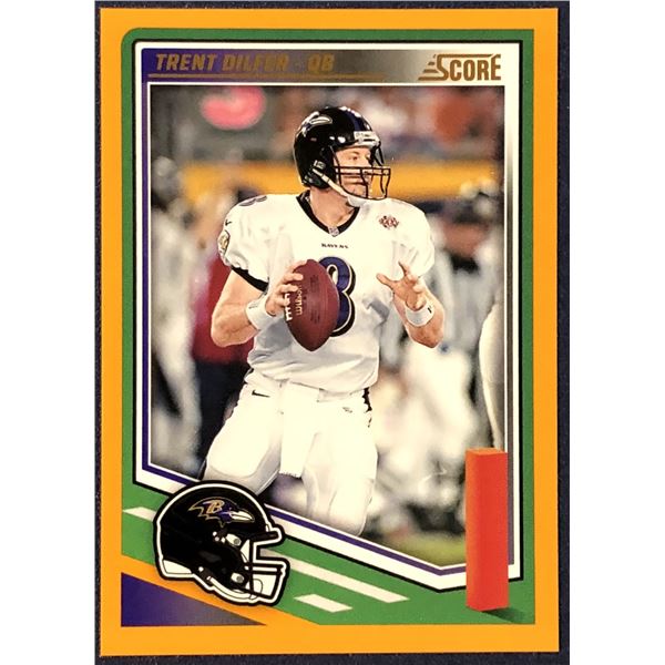 2025 SCORE NFL FOOTBALL ORANGE VARIATION TRENT DILFER