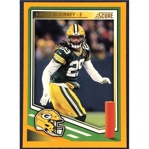 2025 SCORE NFL FOOTBALL ORANGE VARIATION XAVIER McKINNEY