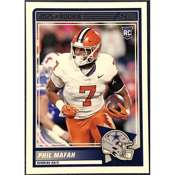 2025 SCORE NFL FOOTBALL PHIL MAFAH ROOKIE CARD