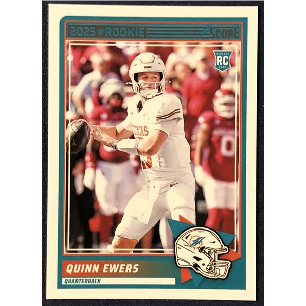 2025 SCORE NFL FOOTBALL QUINN EWERS ROOKIE CARD