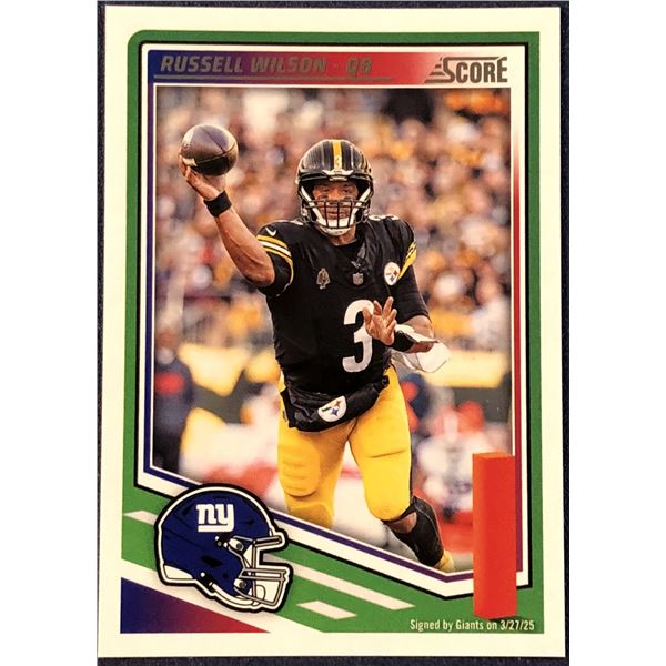 2025 SCORE NFL FOOTBALL RUSSELL WILSON