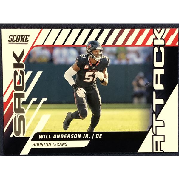 2025 SCORE NFL FOOTBALL SACK ATTACK WILL ANDERSON JR.