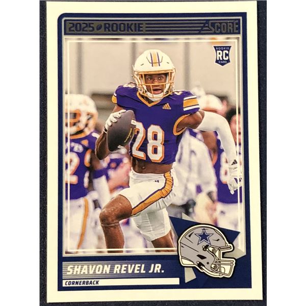2025 SCORE NFL FOOTBALL SHAVON REVEL JR. ROOKIE CARD