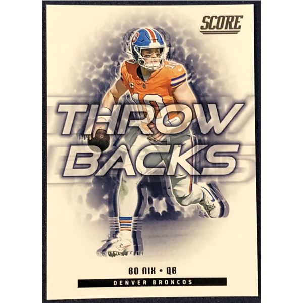 2025 SCORE NFL FOOTBALL THROWBACKS BO NIX