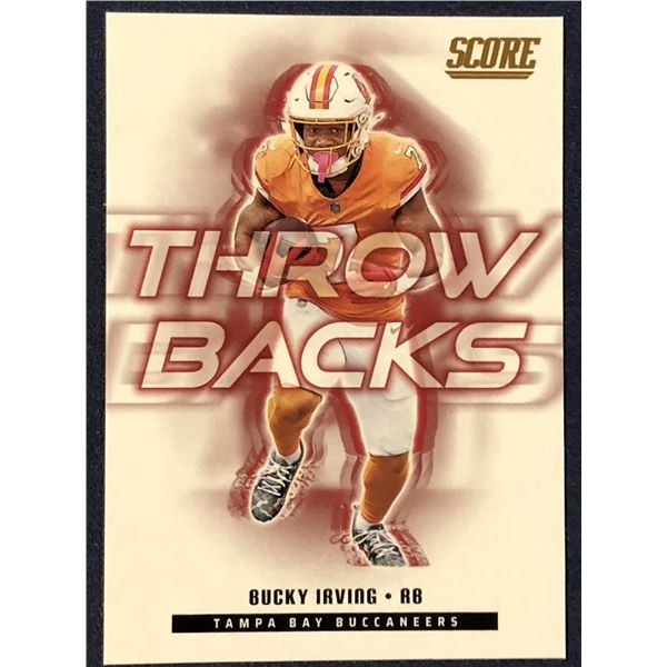 2025 SCORE NFL FOOTBALL THROWBACKS BUCKY IRVING
