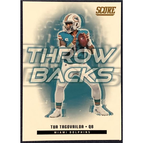 2025 SCORE NFL FOOTBALL THROWBACKS TUA TAGAVAILOA