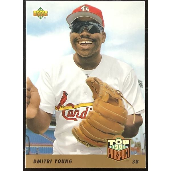 1993 UPPER DECK DMITRI YOUNG ROOKIE CARD
