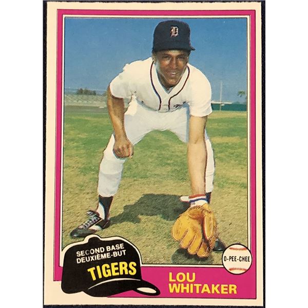 1981 O-PEE-CHEE MLB LOU WHITAKER