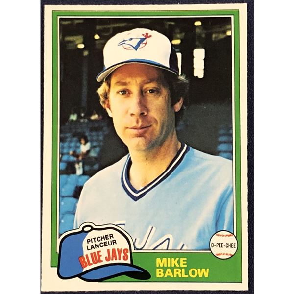 1981 O-PEE-CHEE MLB MIKE BARLOW