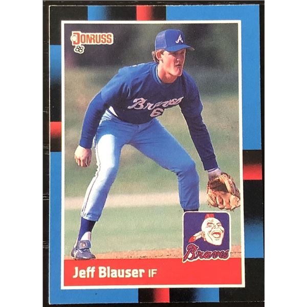 1988 DONRUSS JEFF BLAUSER ROOKIE CARD