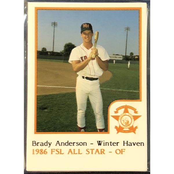 1986 PRO CARDS INC. MiLB FLORIDA STATE LEAGUE ALL STAR GAME SET
