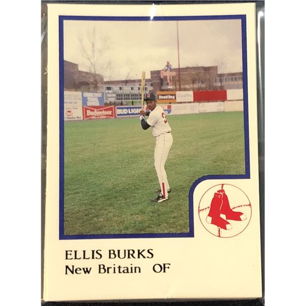 1986 PRO CARDS INC. MiLB NEW BRITAIN RED SOX TEAM SET - ELLIS BURKS