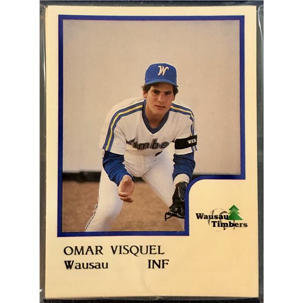 1986 PRO CARDS INC. MiLB WAUSAU TIMBERS TEAM SET - OMAR VIZQUEL