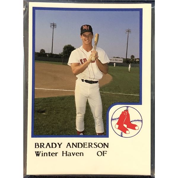 1986 PRO CARDS INC. MiLB WINTER HAVEN RED SOX TEAM SET - BRADY ANDERSON