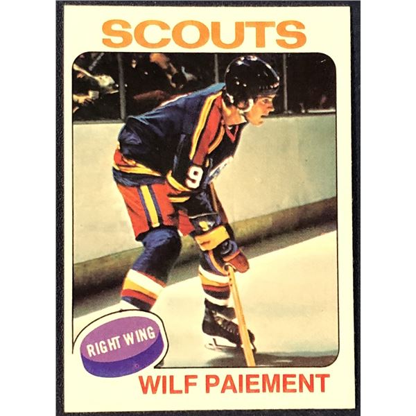 1975-76 TOPPS NHL HOCKEY WILF PAIEMENT ROOKIE CARD