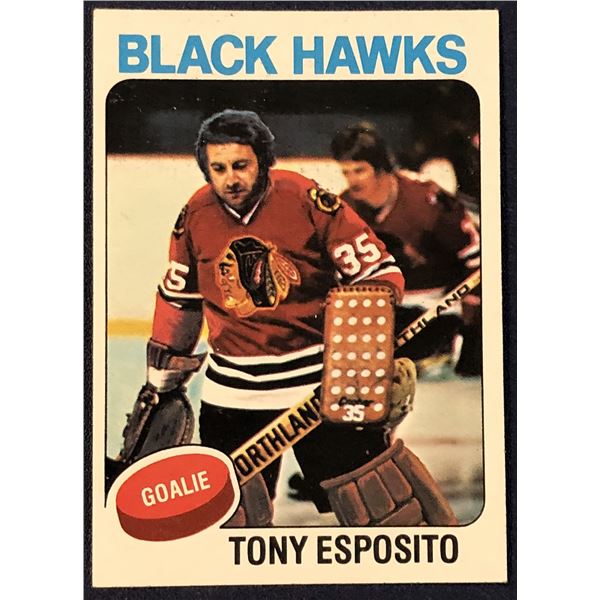 1975-76 TOPPS NHL HOCKEY TONY ESPOSITO (HOF)