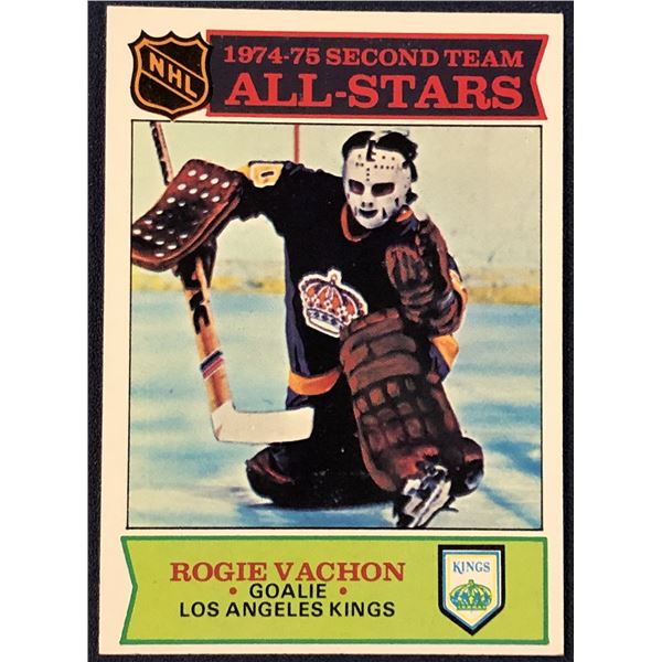 1975-76 TOPPS NHL HOCKEY ROGIE VACHON (HOF)