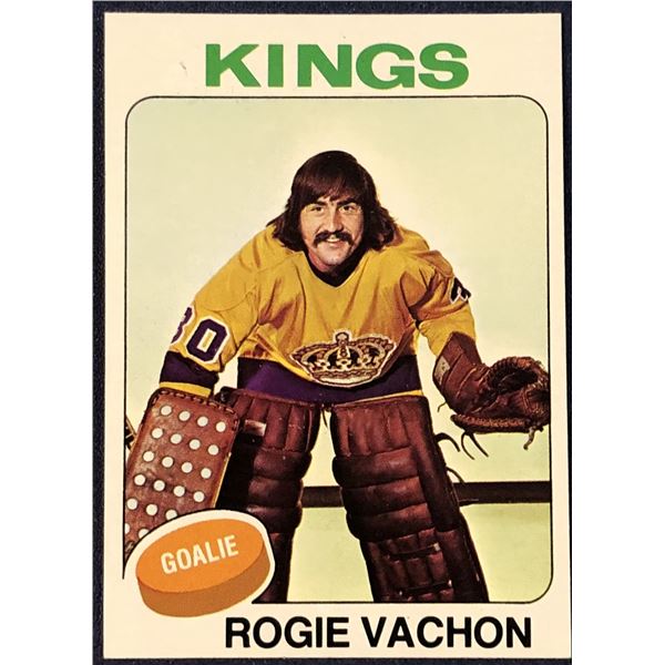 1975-76 TOPPS NHL HOCKEY ROGIE VACHON (HOF)
