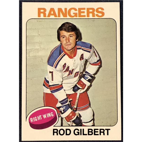 1975-76 TOPPS NHL HOCKEY ROD GILBERT (HOF)