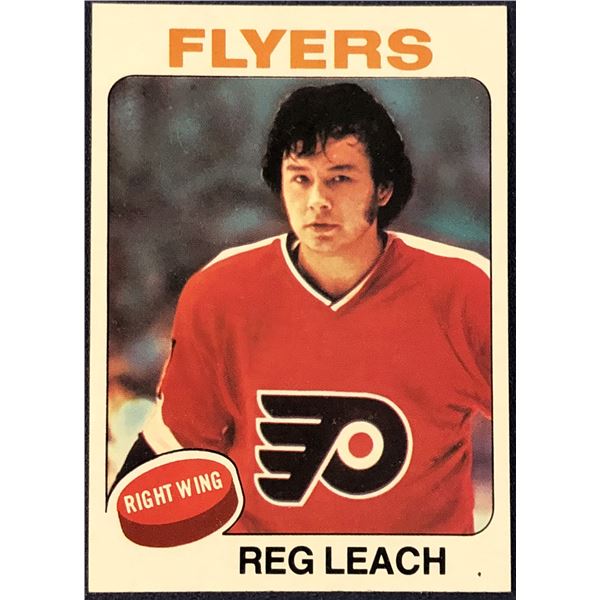 1975-76 TOPPS NHL HOCKEY REGGIE LEACH (HOF)