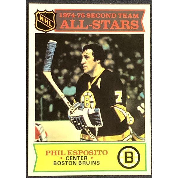 1975-76 TOPPS NHL HOCKEY PHIL ESPOSITO (HOF)