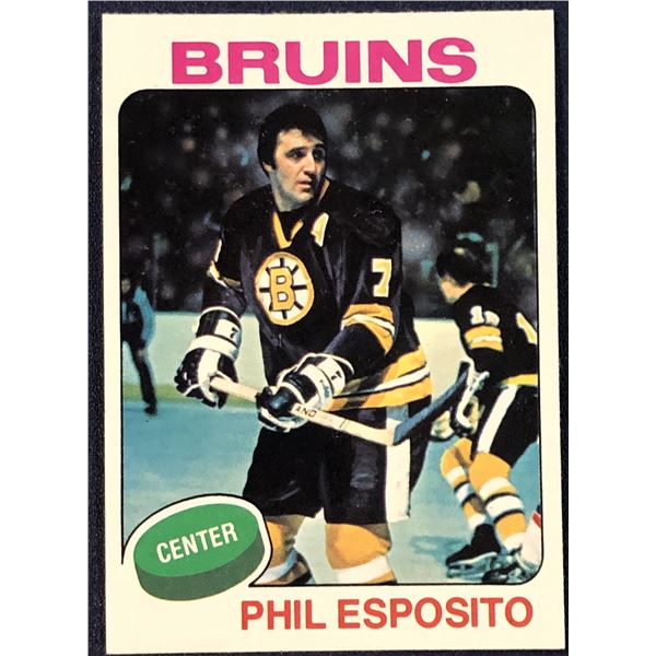 1975-76 TOPPS NHL HOCKEY PHIL ESPOSITO (HOF)