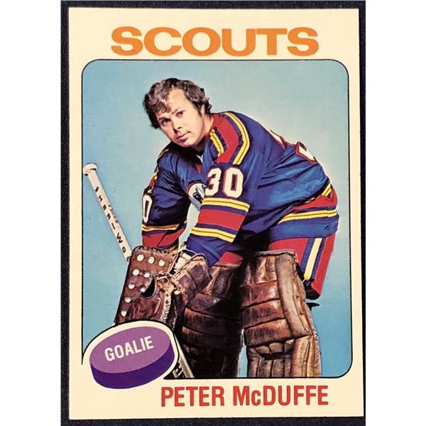 1975-76 TOPPS NHL HOCKEY PETER McDUFFE