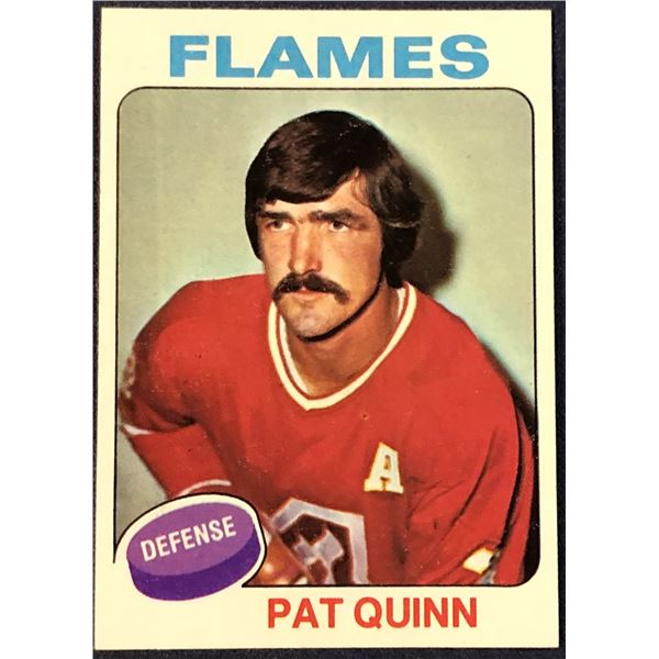 1975-76 TOPPS NHL HOCKEY PAT QUINN (HOF)