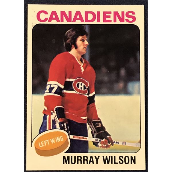 1975-76 TOPPS NHL HOCKEY MURRAY WILSON