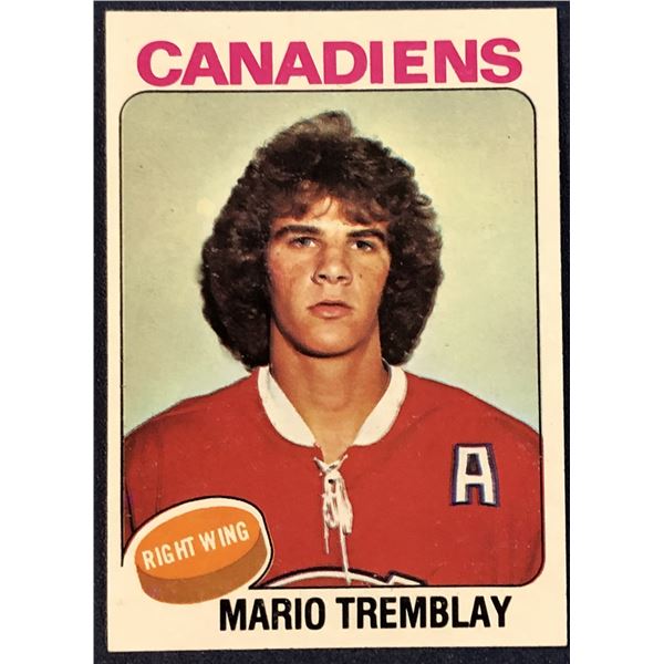 1975-76 TOPPS NHL HOCKEY MARIO TREMBLAY ROOKIE CARD