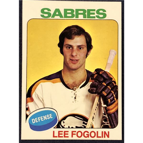 1975-76 TOPPS NHL HOCKEY LEE FOGOLIN ROOKIE CARD