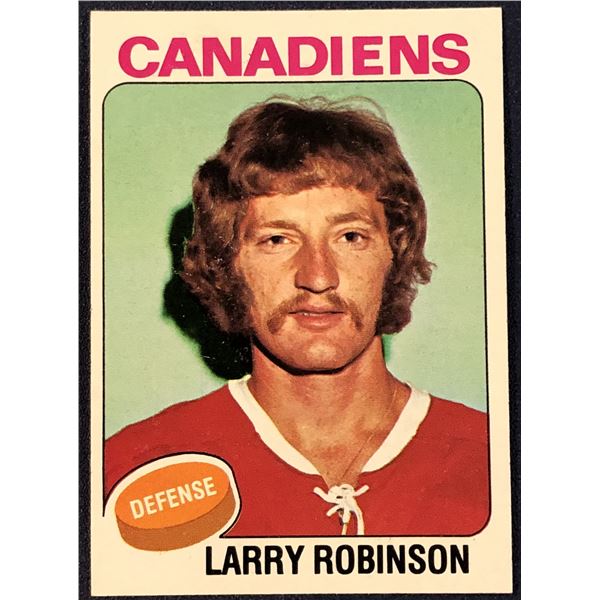 1975-76 TOPPS NHL HOCKEY LARRY ROBINSON (HOF)