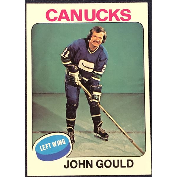 1975-76 TOPPS NHL HOCKEY JOHN GOULD