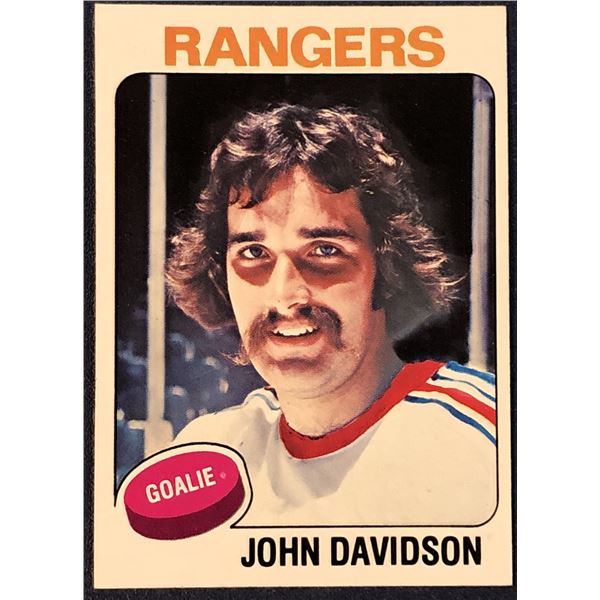1975-76 TOPPS NHL HOCKEY JOHN DAVIDSON