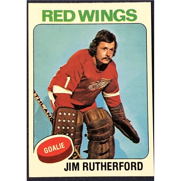1975-76 TOPPS NHL HOCKEY JIM RUTHERFORD